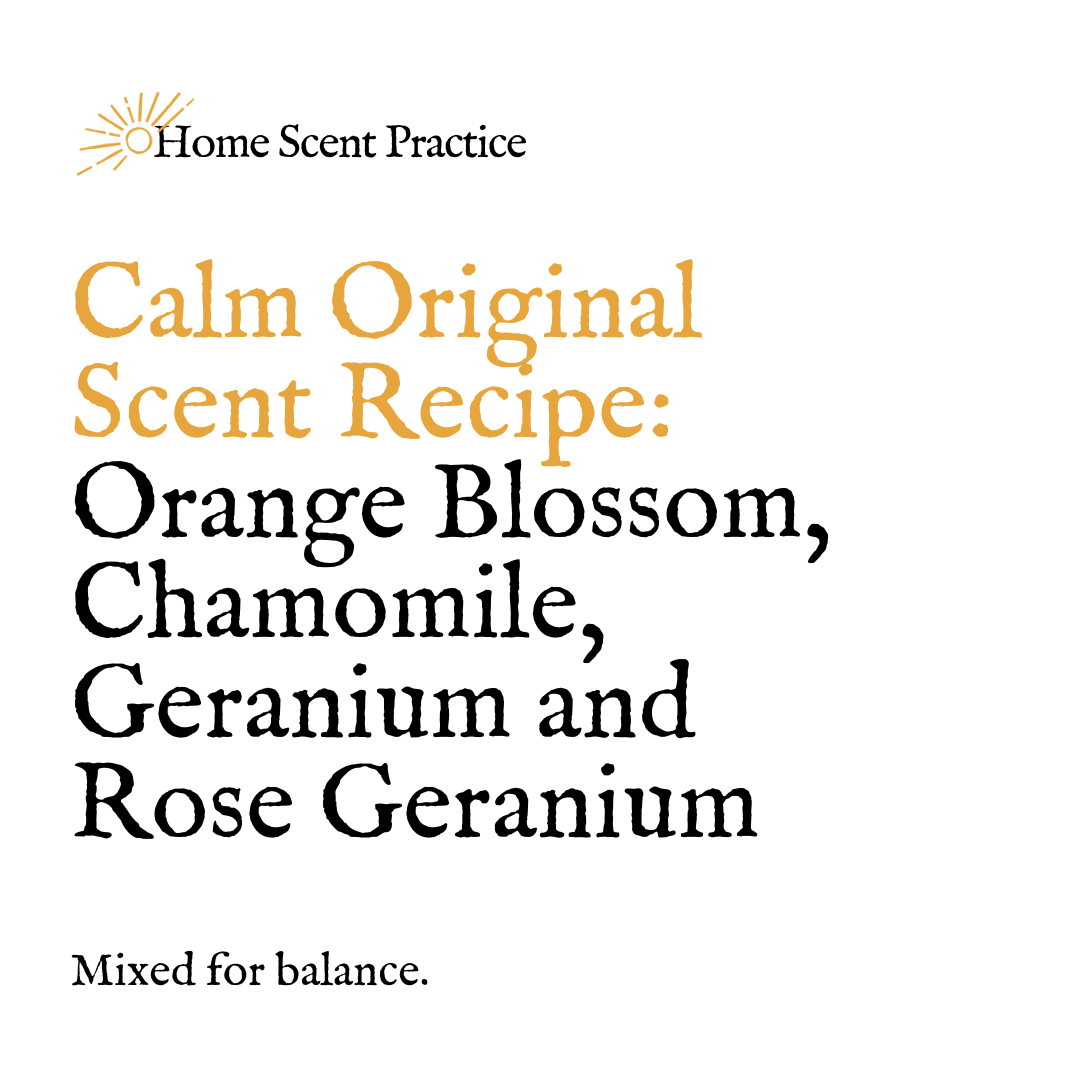 'Calm' Candle Refill: Orange Blossom, Chamomile & Geranium