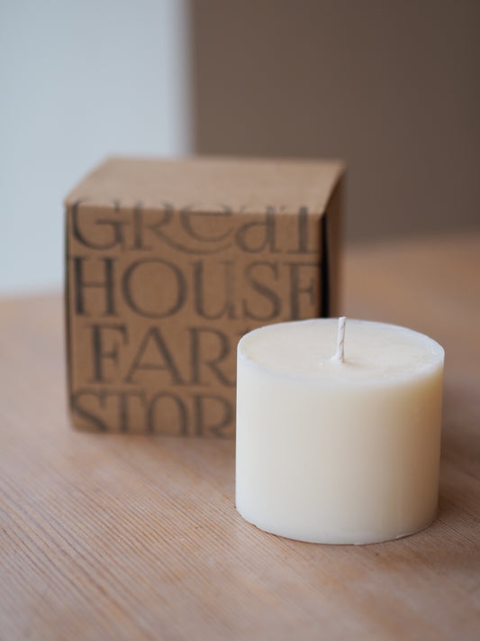 Candle refill with packaging