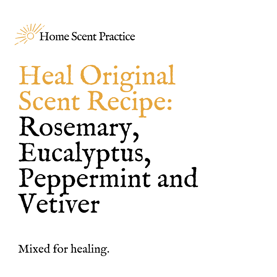 'Heal' Candle Refill: Rosemary, Eucalyptus, Peppermint and Vetiver.