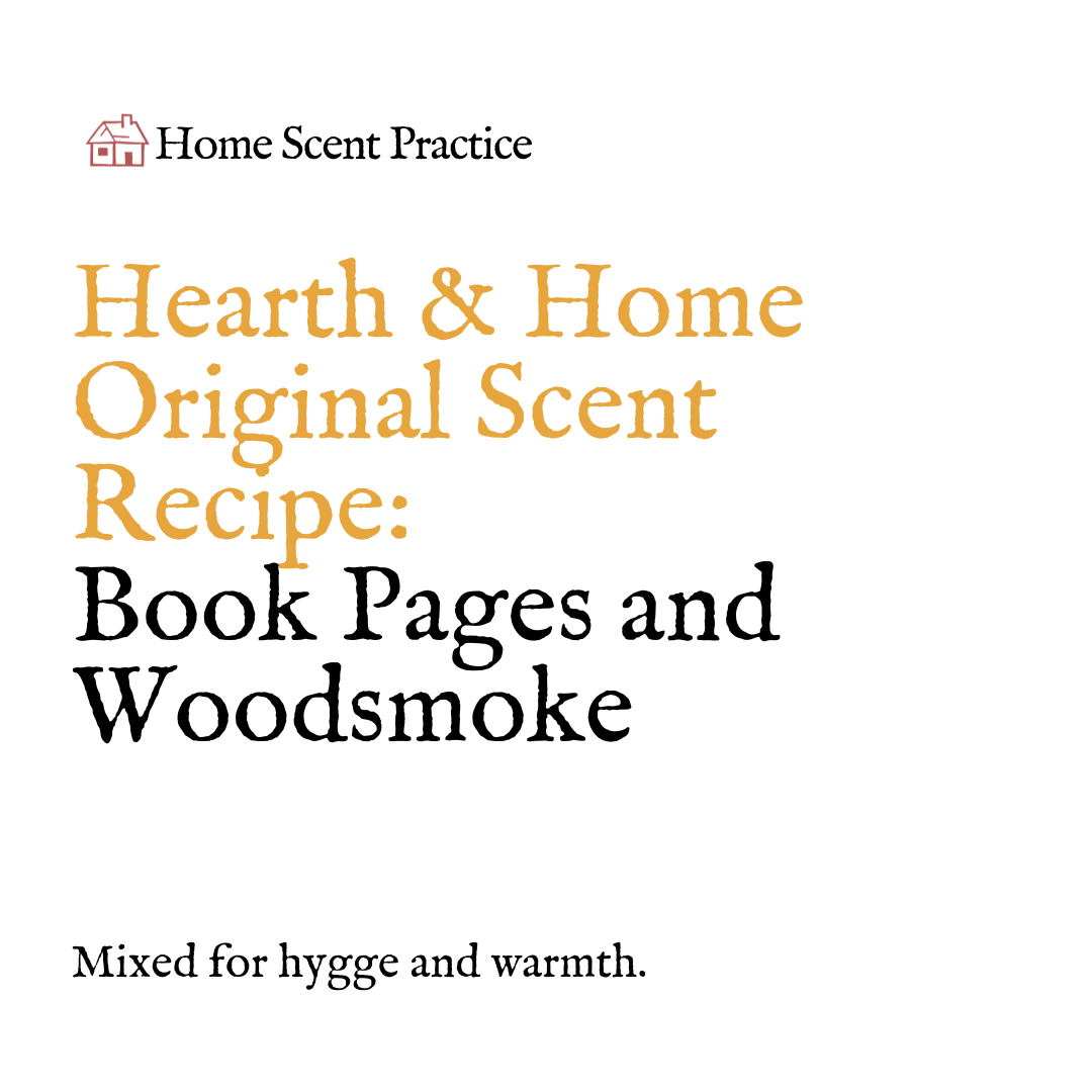 'Hearth & Home' Candle Refill: Book Pages & Woodsmoke