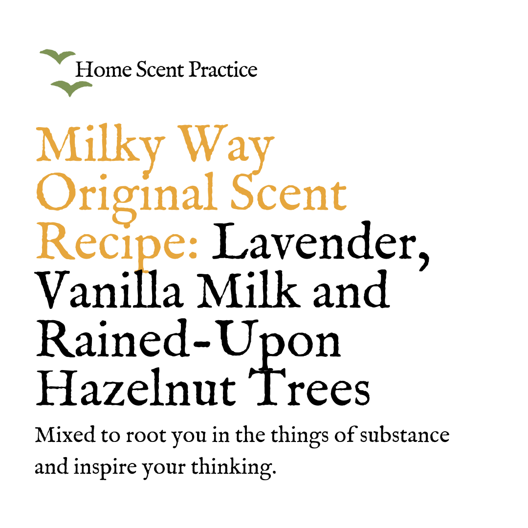 'Milky Way' Candle Refill: Lavender, Vanilla Milk and Rained-Upon Hazelnut Trees