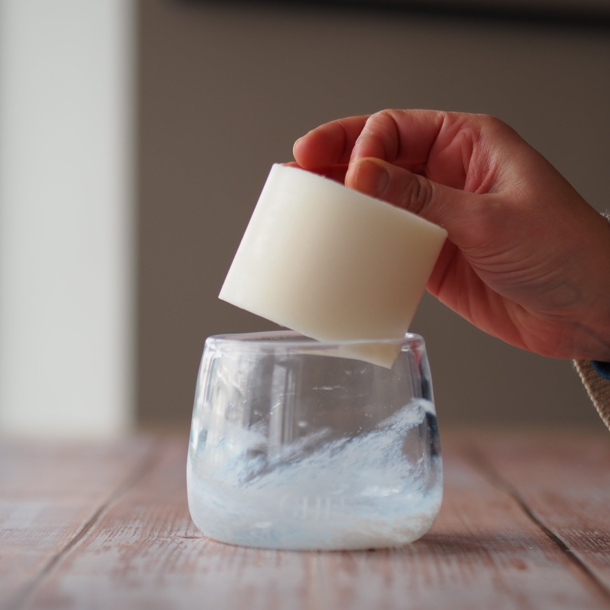 Supernova candle being refilled