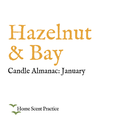 Smaller Candle Refill  'January: Hazelnut & Bay' - For Candle Almanac Range