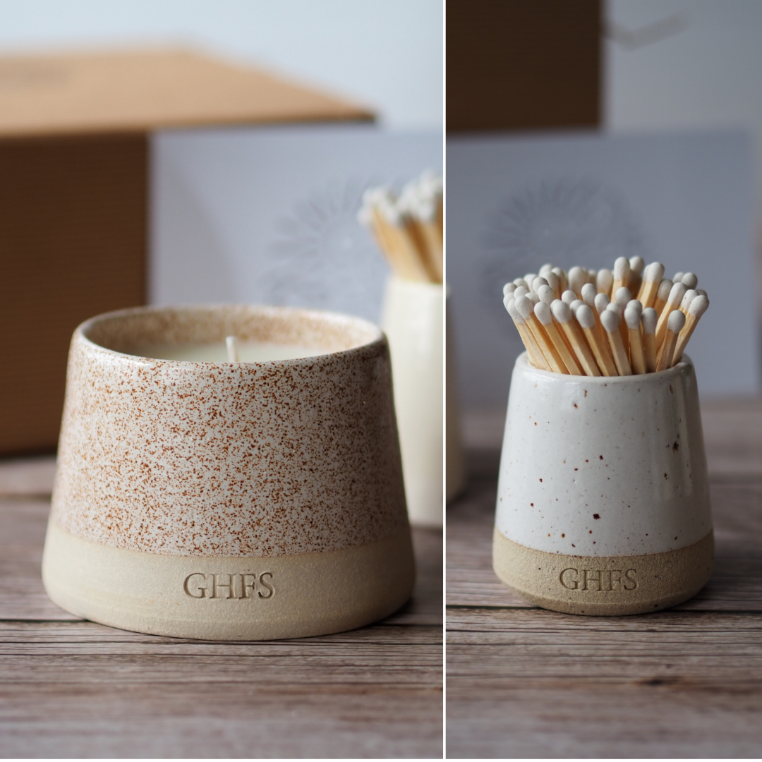 The Refillable Candle And Match Pot Gift Box
