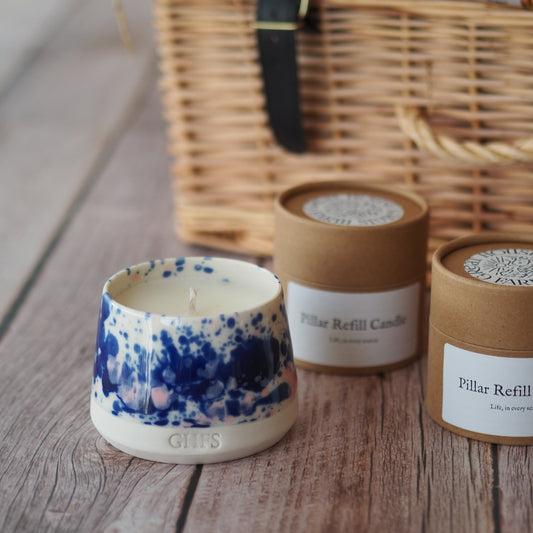 Celebrate refillable candle gift hamper