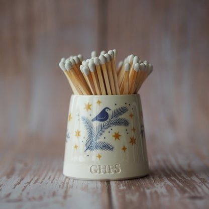 Christmas Design Edition I Ceramic Match Pot