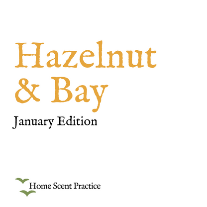 ‘January’ Refillable Scented Candle: Hazelnut & Bay