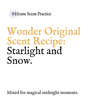 'Wonder' Refillable Christmas Scented Candle: Starlight and Snow.