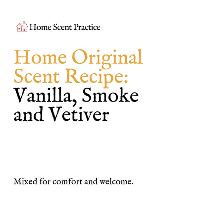 ‘Home’ Refillable Scented Candle: Vanilla, Smoke and Vetiver