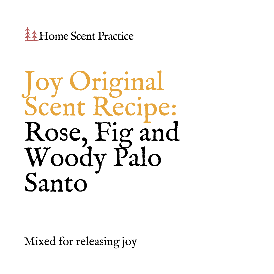 ‘Joy’ Refillable Scented Candle: Rose, Fig and Woody Palo Santo