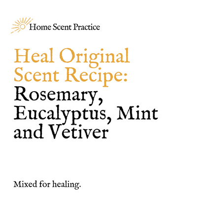 ‘Heal’ Refillable Scented Candle: Rosemary, Eucalyptus, Mint & Vetiver