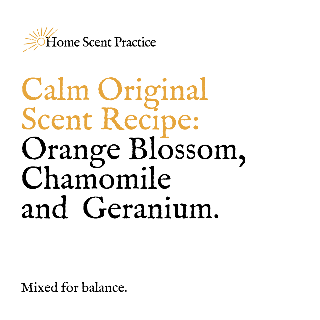 ‘Calm’ Refillable Scented Candle: Orange Blossom, Chamomile & Geranium