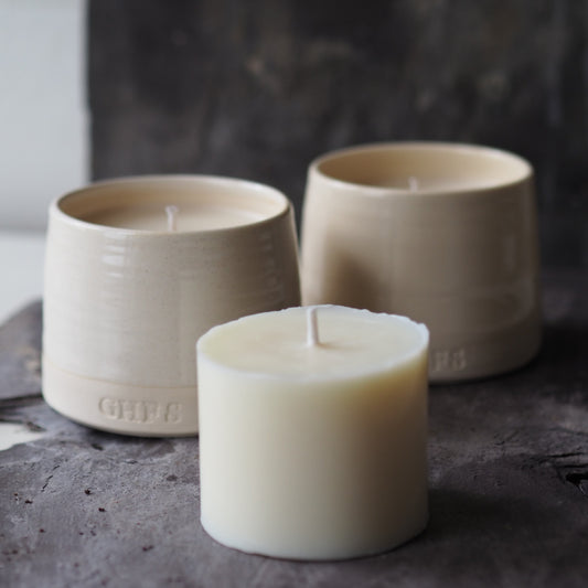 Refillable candle subscription
