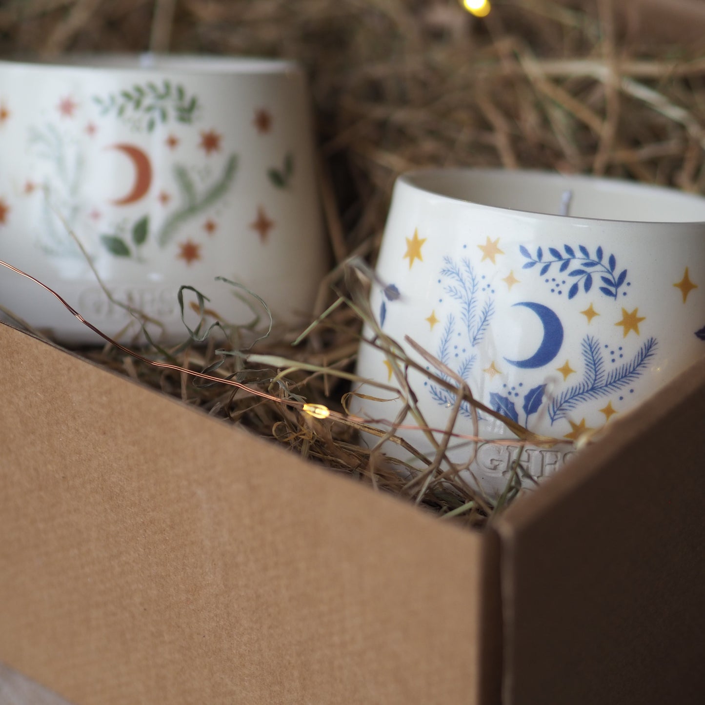 Refillable Christmas Candle Gift Box