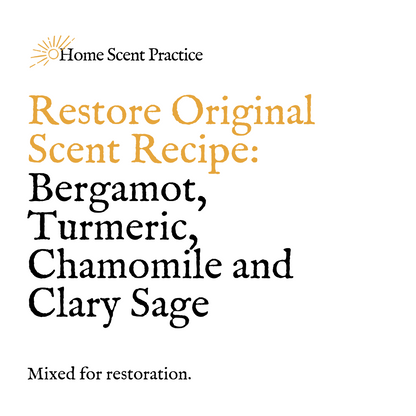 ‘Restore’ Refillable Scented Candle: Bergamot, Chamomile & Clary Sage