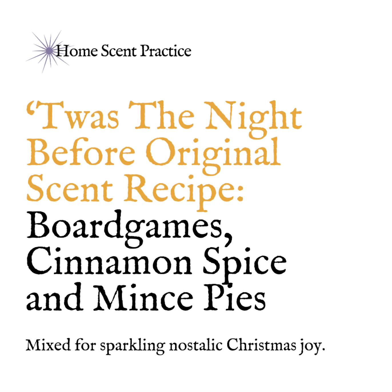 'Twas The Night Before' Scented Candle Refill - Boardgames, Cinnamon Spice and Mince Pies