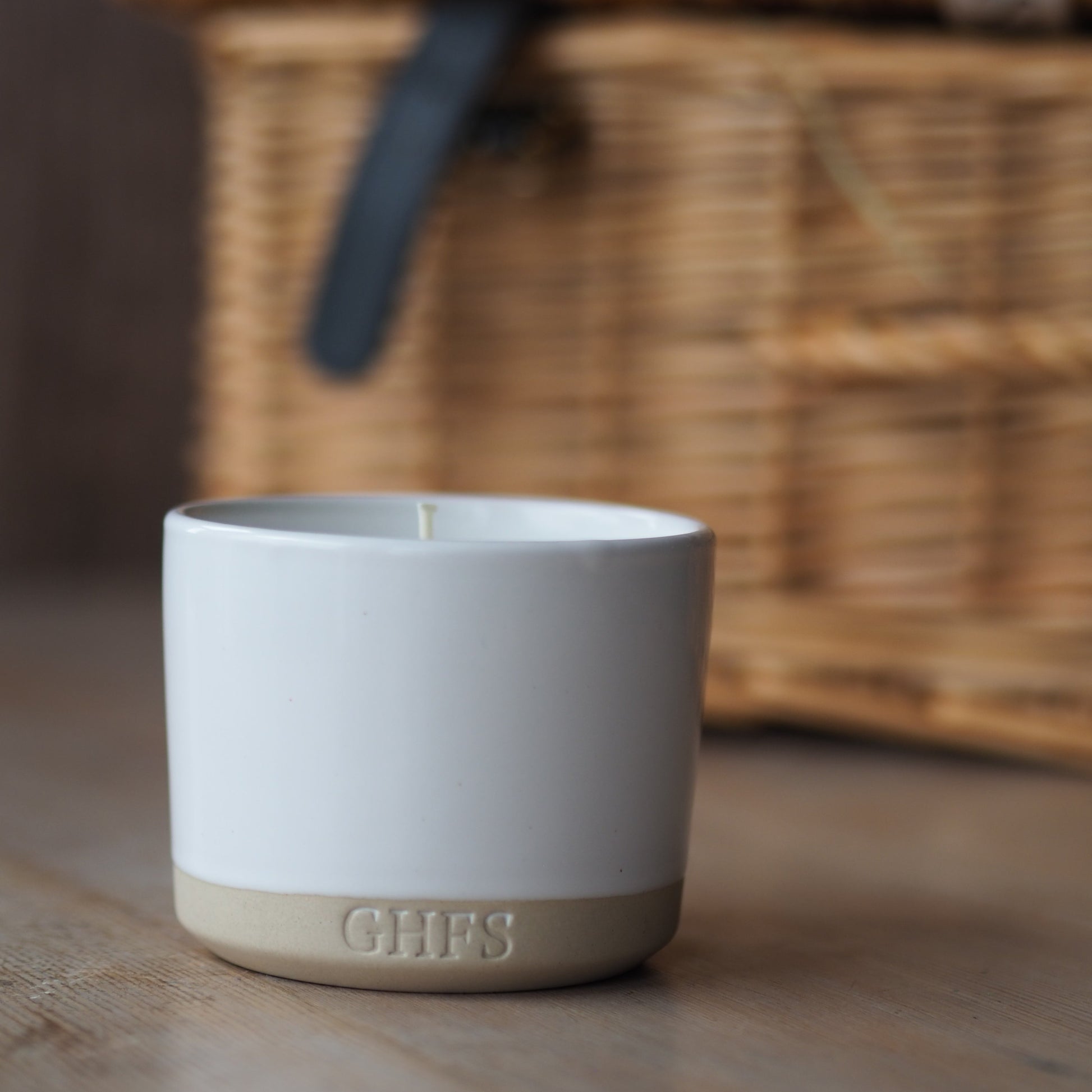 aromatherapy candle in hamper