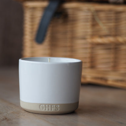 aromatherapy candle in hamper
