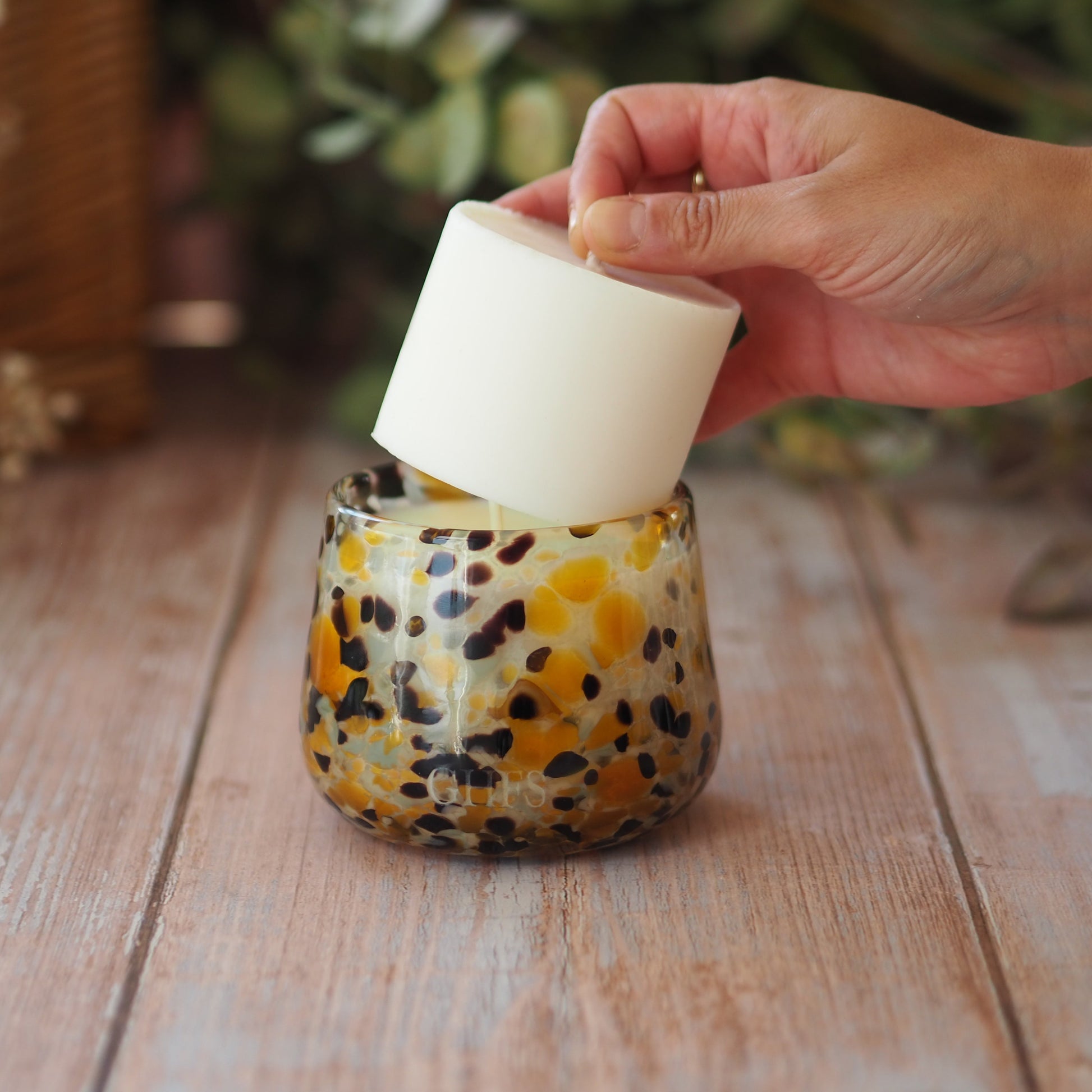 harvest moon candle autumn