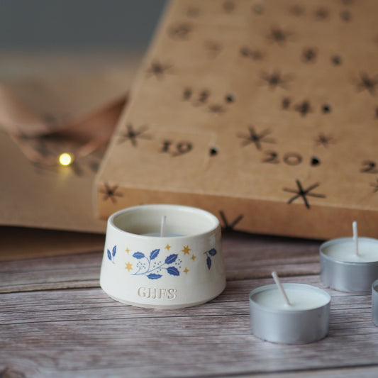luxurious tealight advent calendar
