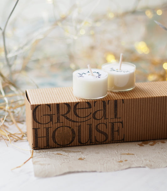 scented tealights with box