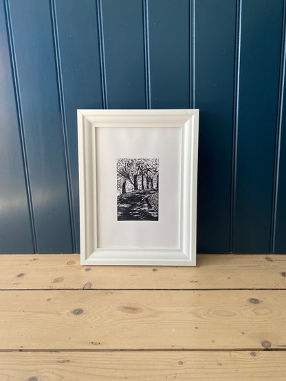 'Heading Home’ original linocut print