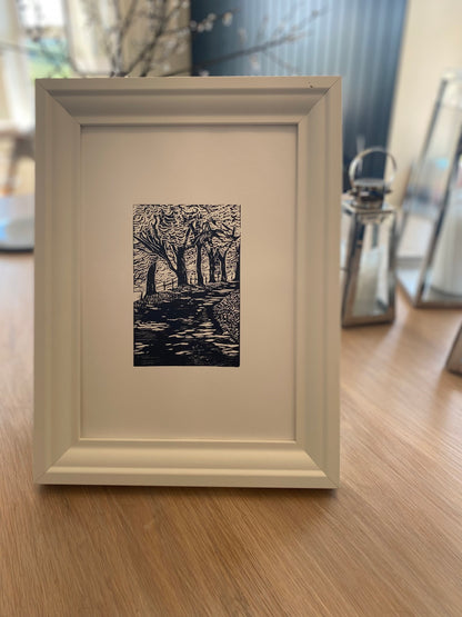 'Heading Home’ original linocut print