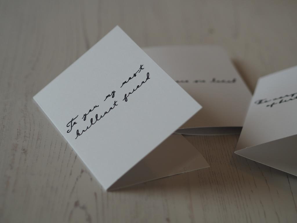 'To You My Most Brilliant Friend' card