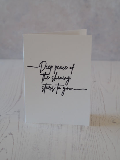 'Deep Peace' Celtic poem card set (3 cards set)