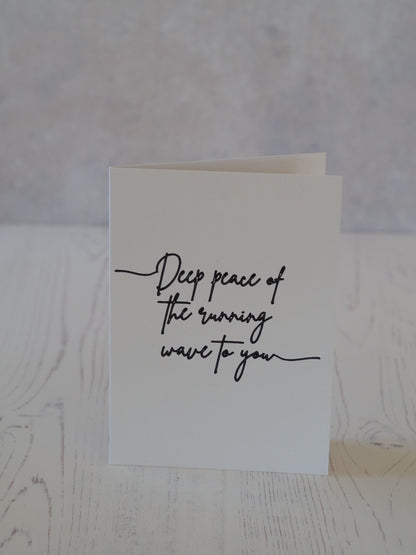 'Deep Peace' Celtic poem card set (3 cards set)