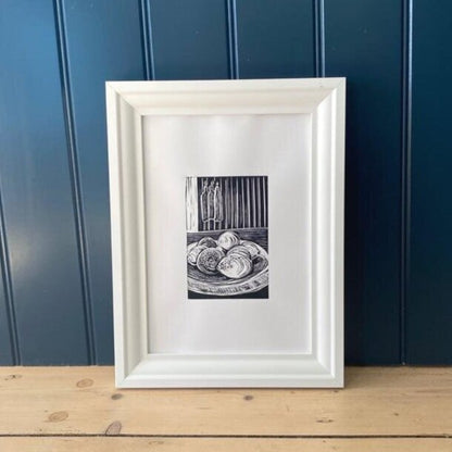 'Lemons' original linocut print